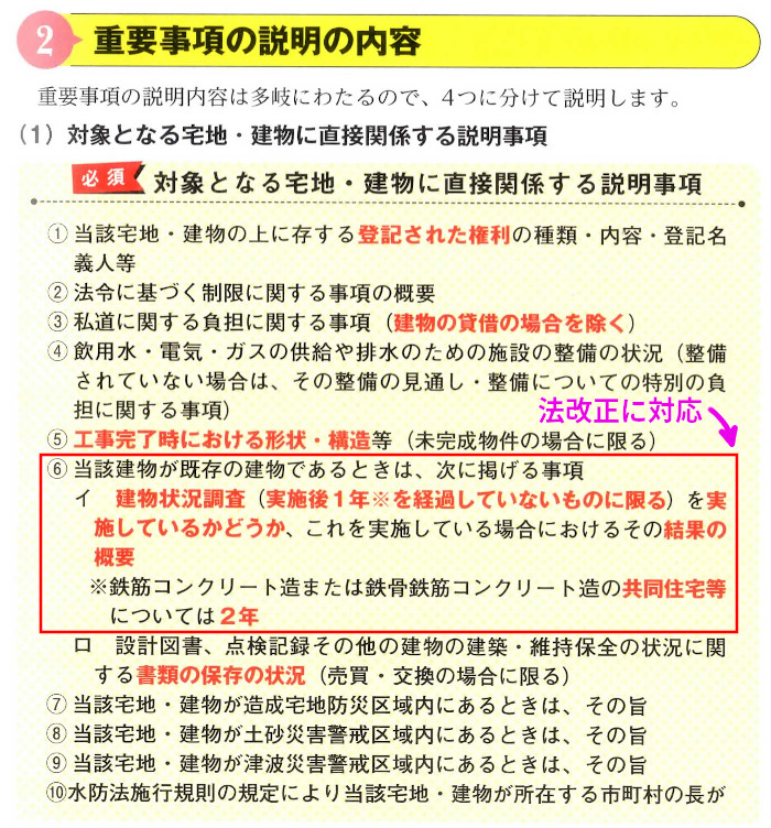 宅建業法「2.重要事項説明の内容」(P81)