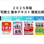 2025年版 宅建 厳選した「基本テキスト」を徹底比較