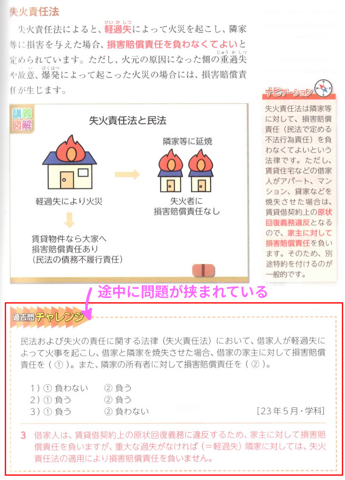 リスクの「失火責任法」(P139)