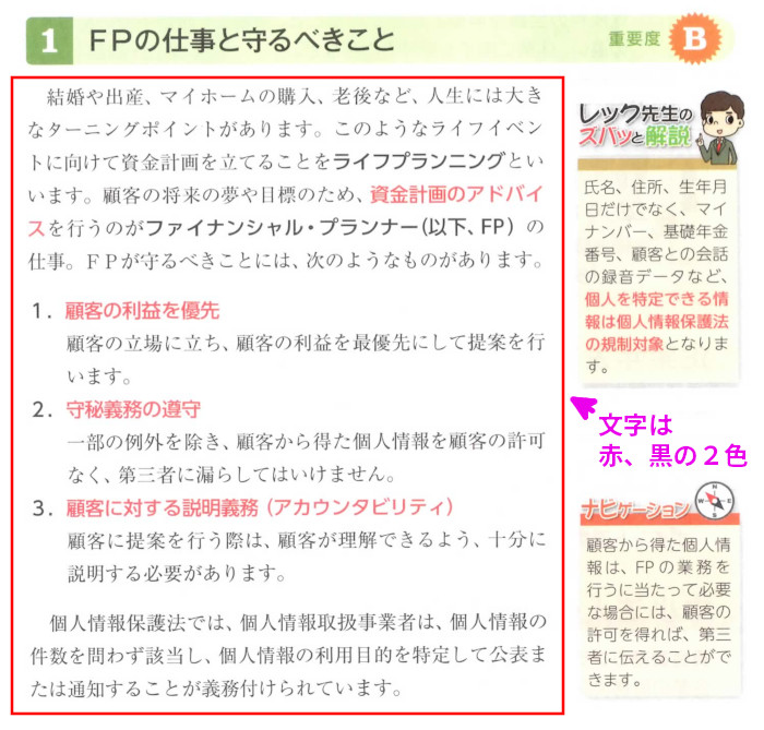 ライフ「1.FPの仕事と守るべきこと」(P4)